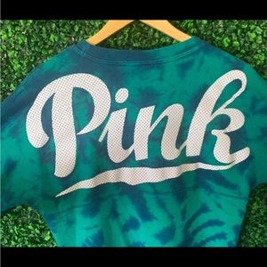 PINK VS Victoria’s Secret Spellout Tie Dye XS sweater